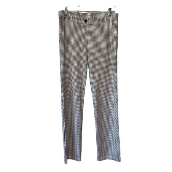 BETABRAND 2-Pocket Straight Leg Yoga Plaid Check Pants W1550 - Picture 1 of 10